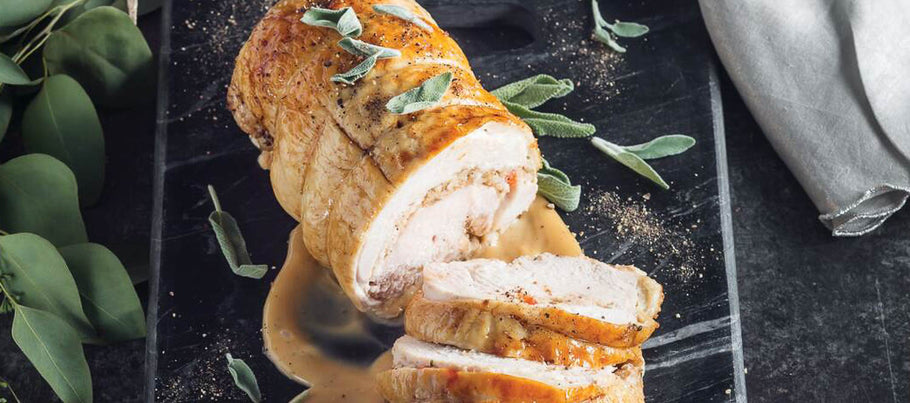 10derized and Boudin-Stuffed Turkey Roulade