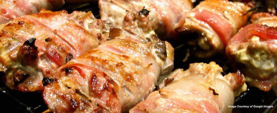 10derized Pheasant Breasts wrapped in Prosciutto